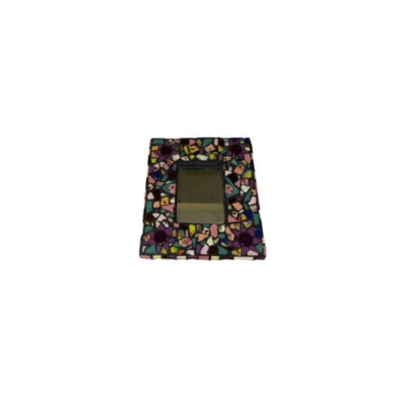🆕 All Fired Up Unique Mosaic Mirror - Picture 1 of 5